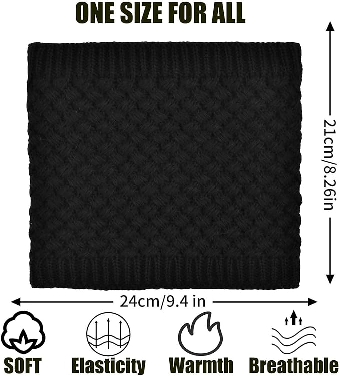 Winter Fleece Knit Neck Gaiter